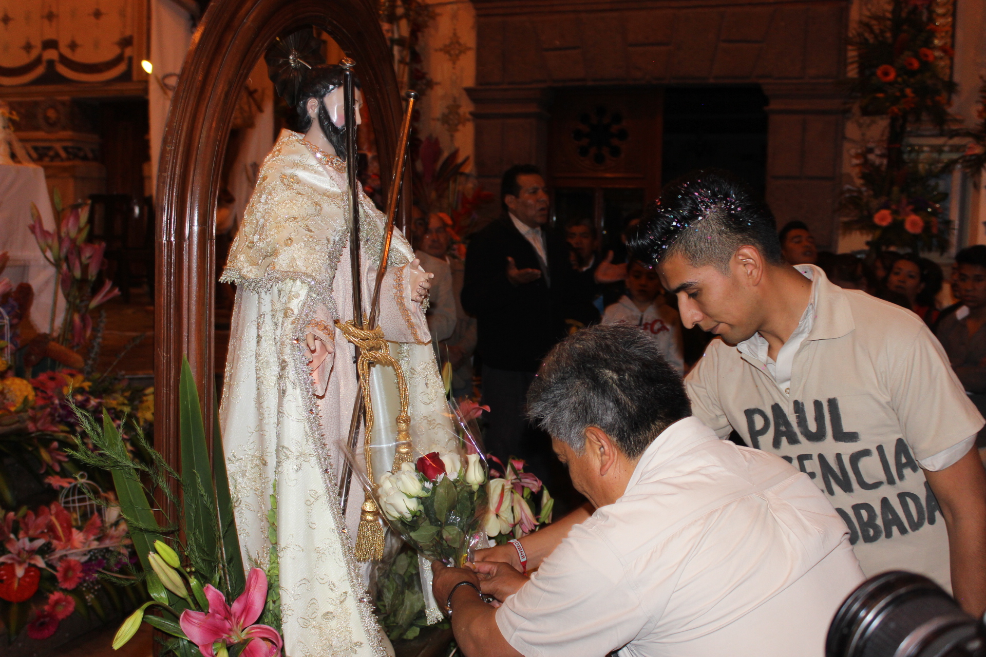 Xicales agradecen su libertad al Santo Patrón Apóstol San Andrés.